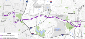 Western BRT Map