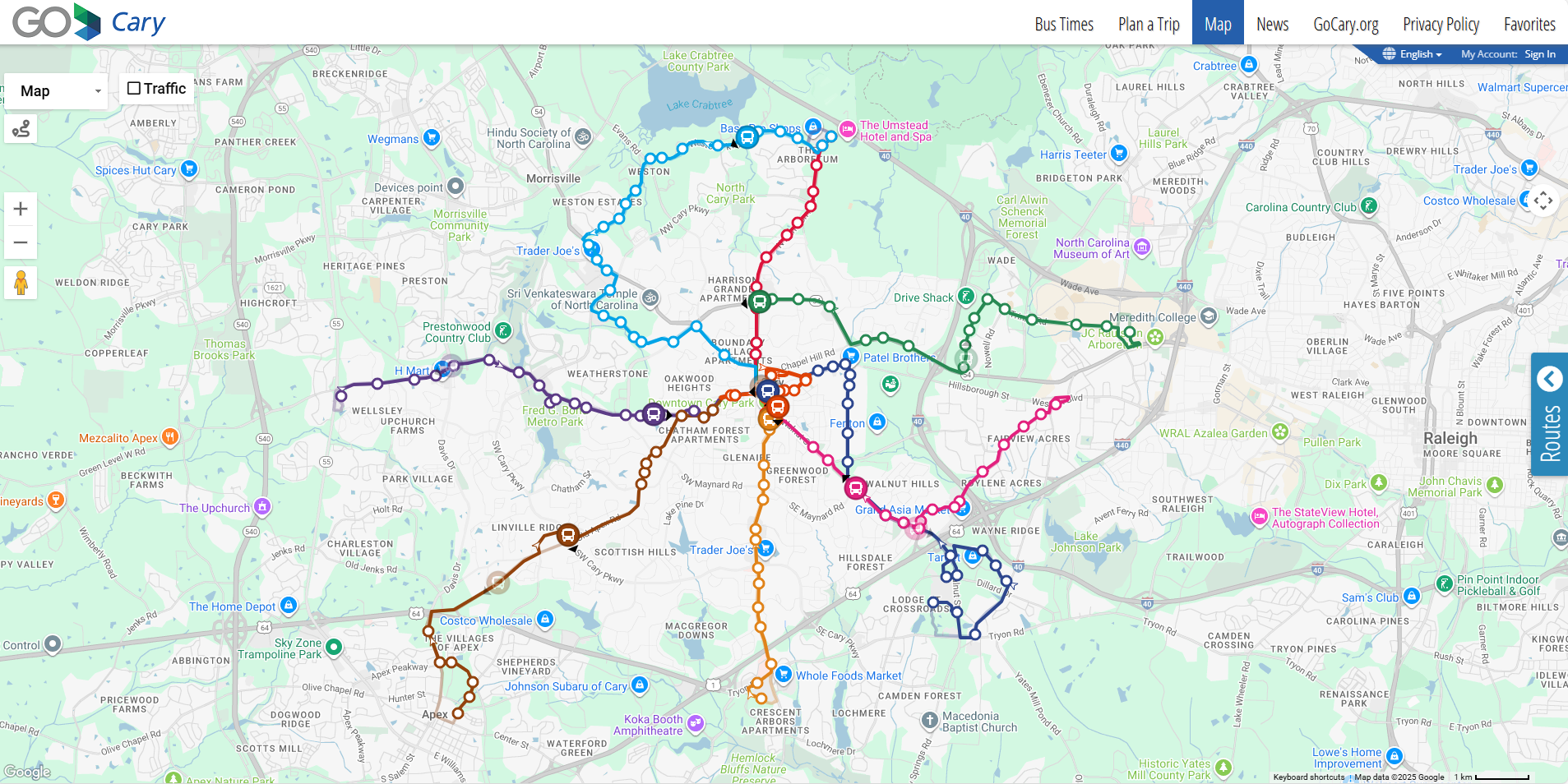 GoCaryLive.org Map View