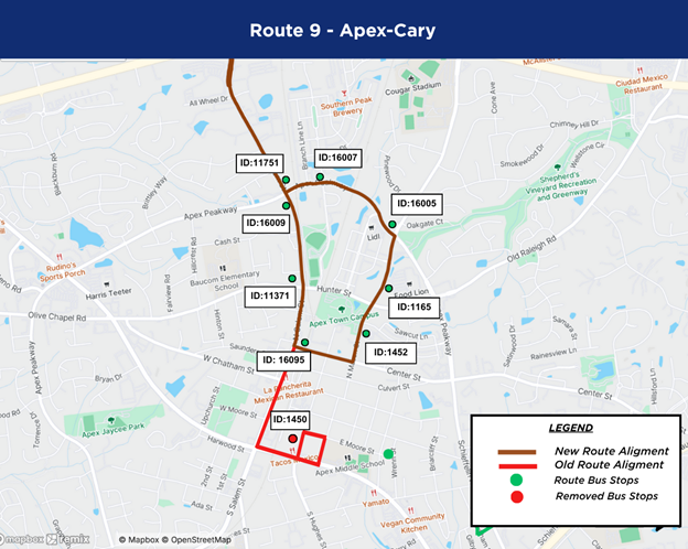 Route 9 Change