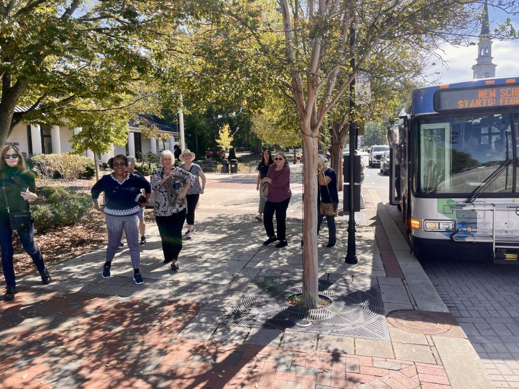Senior Center Field Trip Downtown Cary